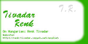 tivadar renk business card